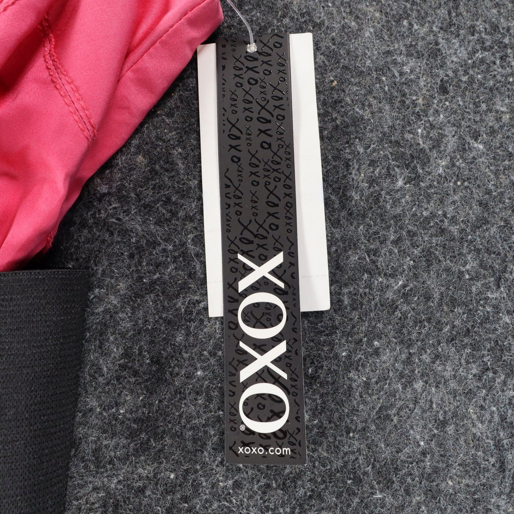 XOXO Sheath Dress Womens 9/10 Pink Cotton Stretch Belted Block Party 5897CBN5 - take2supply
