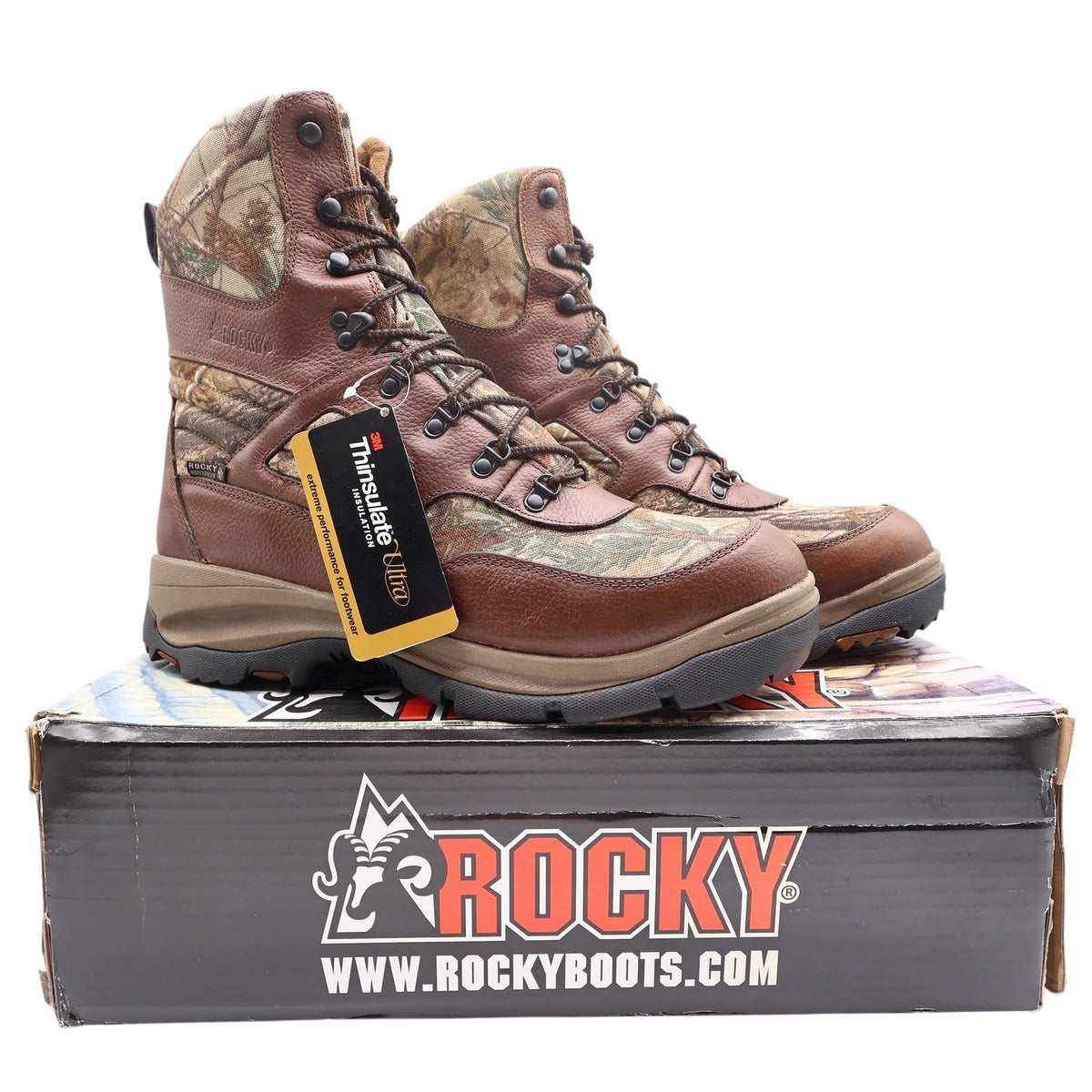 Rocky ErgoTuff Hunting Boots Mens 13 Camo Waterproof Insulated New FQ0004764 - take2supply