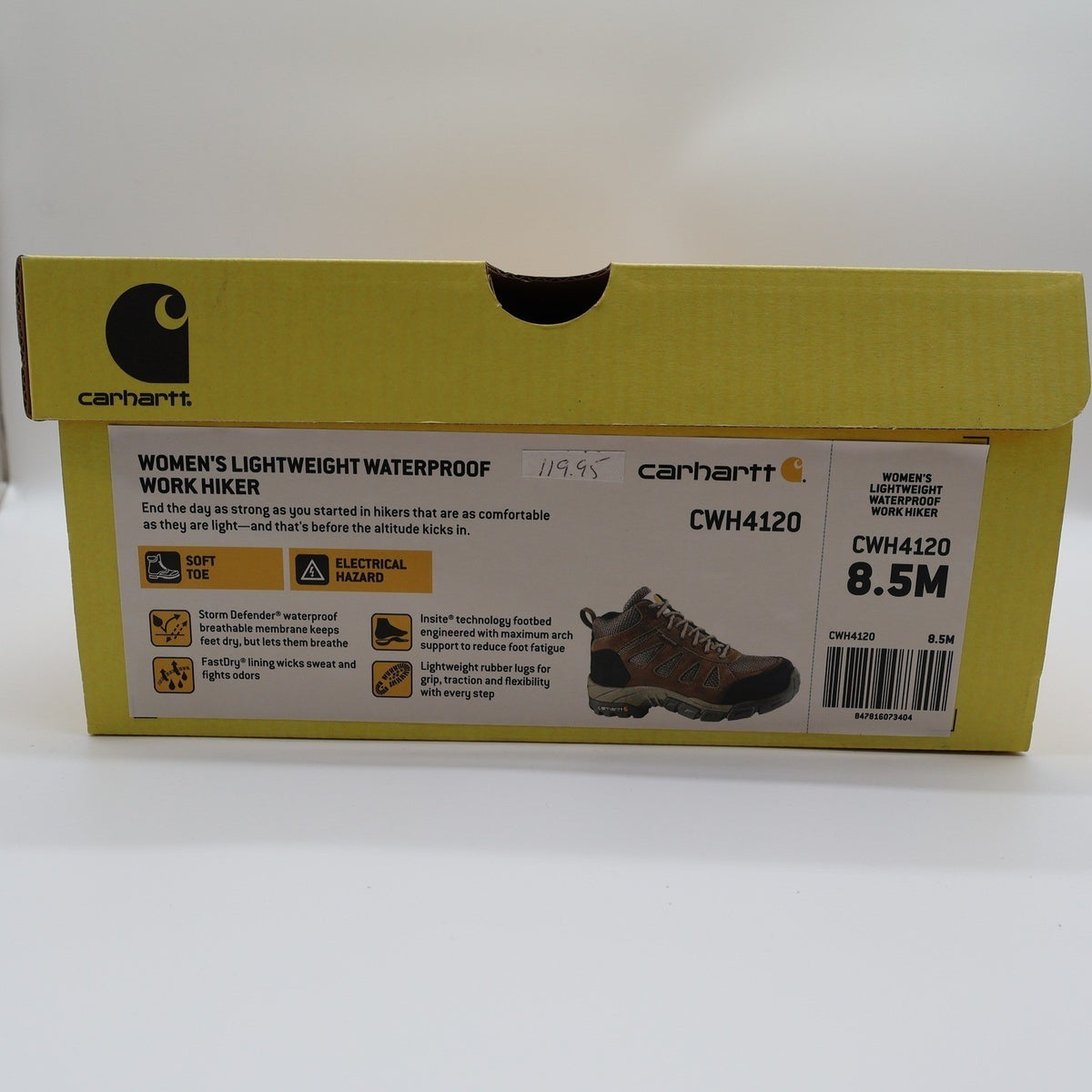 Carhartt Women Work Hiker Boots 8.5 M Brown Waterproof CWH4120 Soft Toe Boots - take2supply