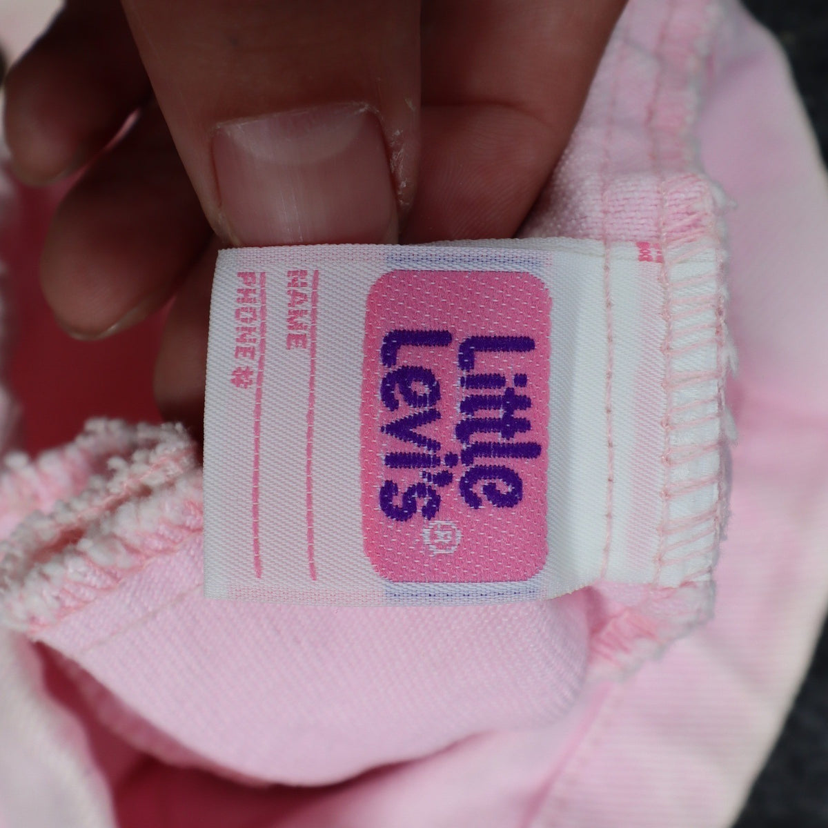 Levi's Denim Shorts Toddler 2T Vintage 90s Pink Cotton Pleated 900 Series USA - take2supply