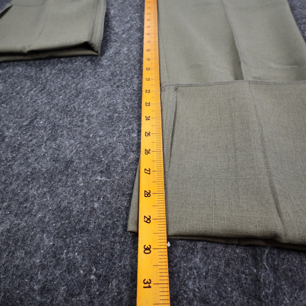 Gino Cappeli Dress Pants Mens 33 Vintage Olive Green Pleated James Deadstock - take2supply