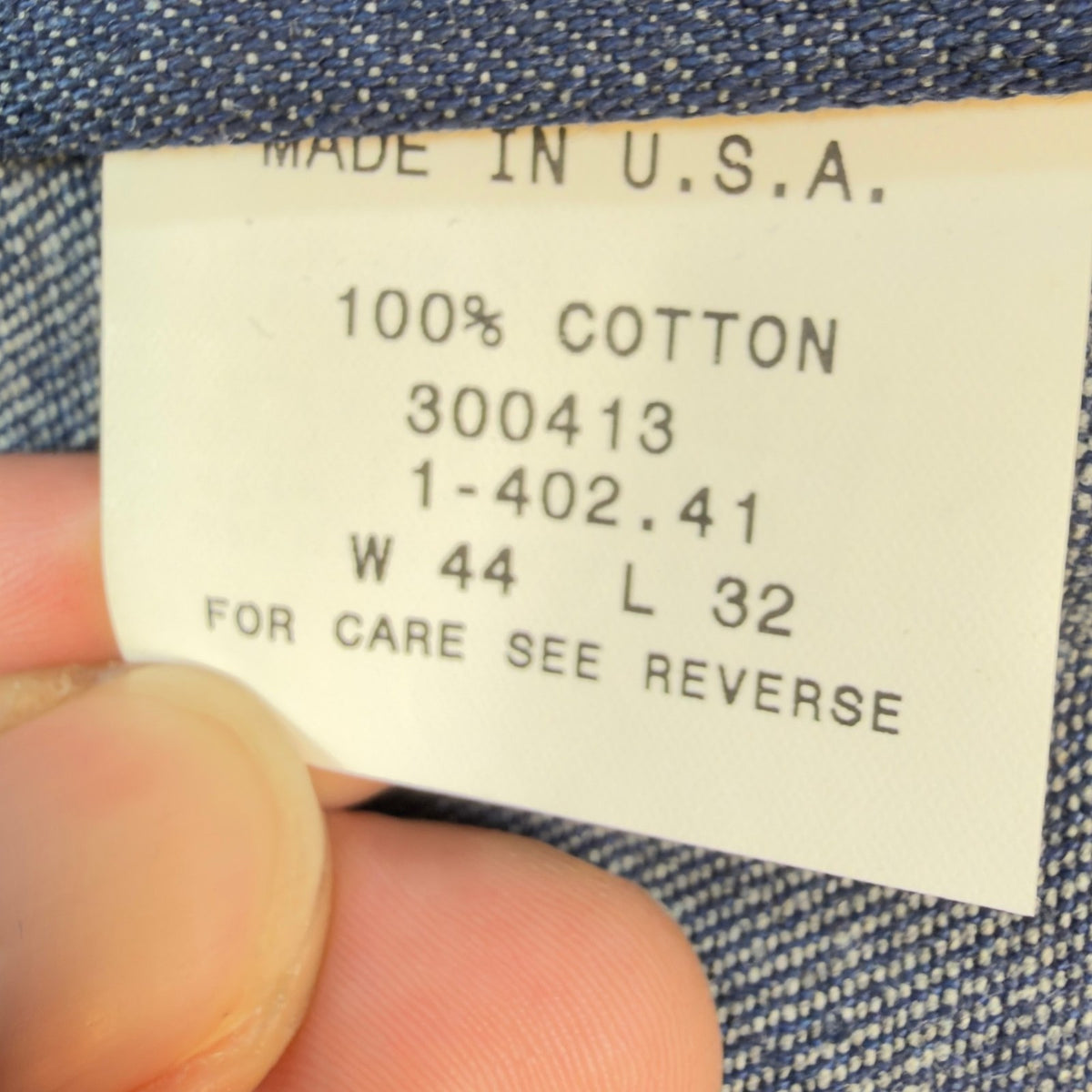 KEY Vintage 90s Dungaree Jeans Mens 44x32 USA Made Blue Denim NWT - take2supply