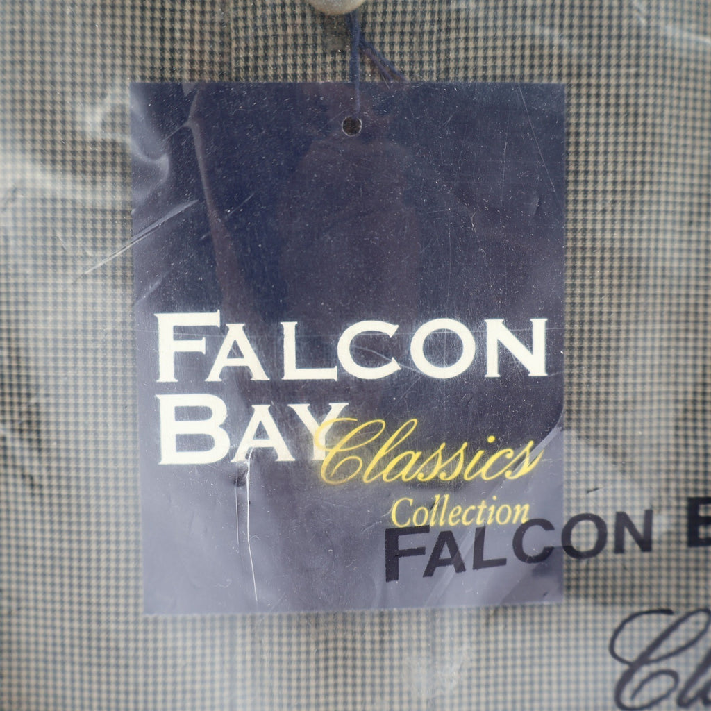 Falcon Bay Classics Shirt Mens M 15-15.5 Vintage Brown Micro-Check Button Down - take2supply