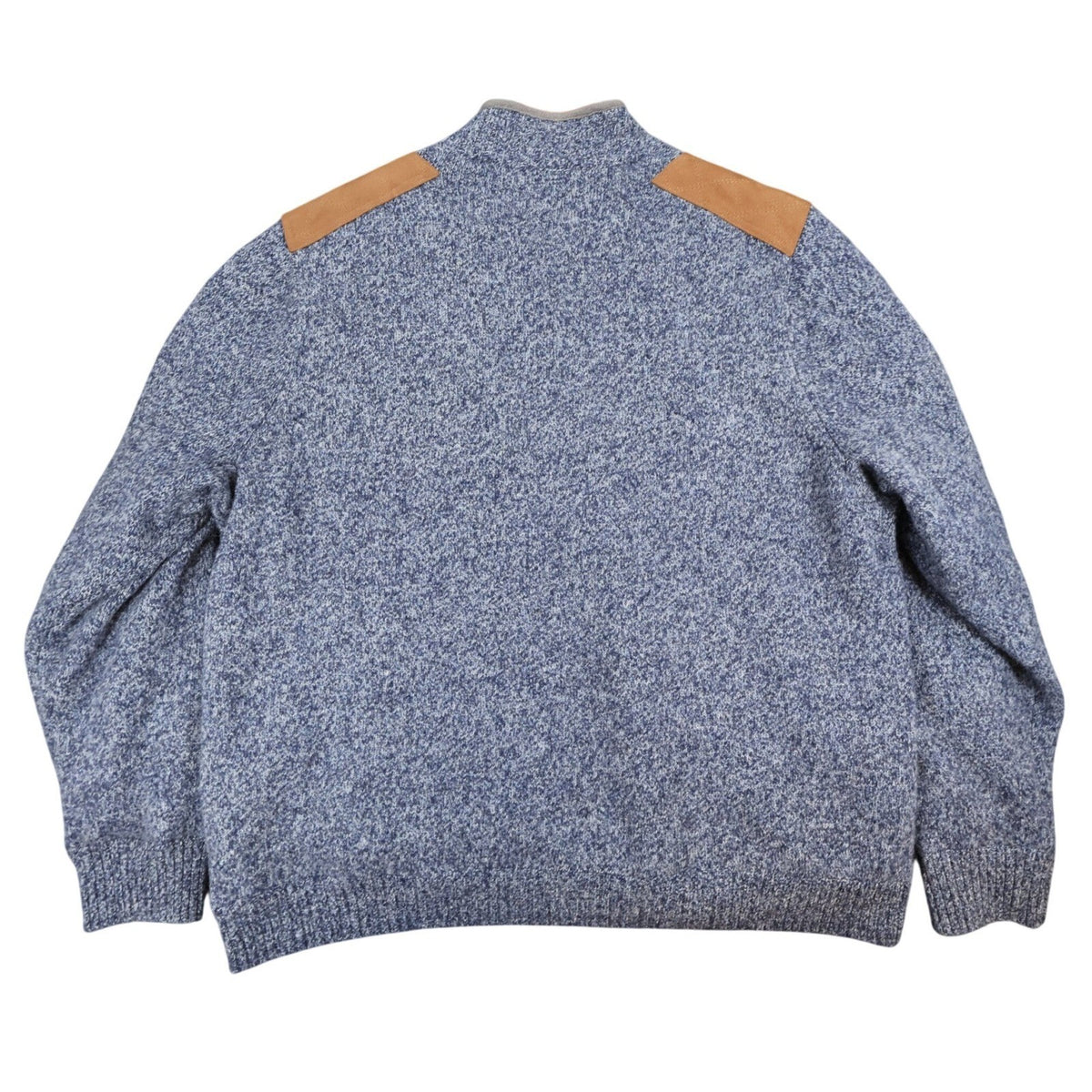 Duluth Trading Co Shetland Wool Windproof Zip Sweater Mens 2XL Blue Quilted - take2supply