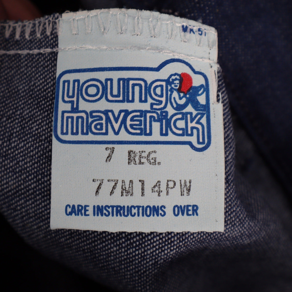 Vintage Young Maverick Boys Jeans 7 Regular Blue Straight Leg USA NWT - take2supply