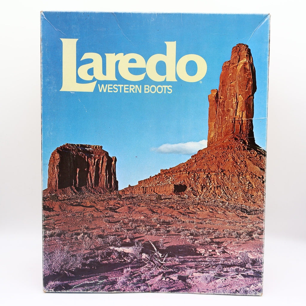 Laredo Vintage 90s Western Cowboy Boots Womens 6 B Brown Lizard Print NWT Box - take2supply