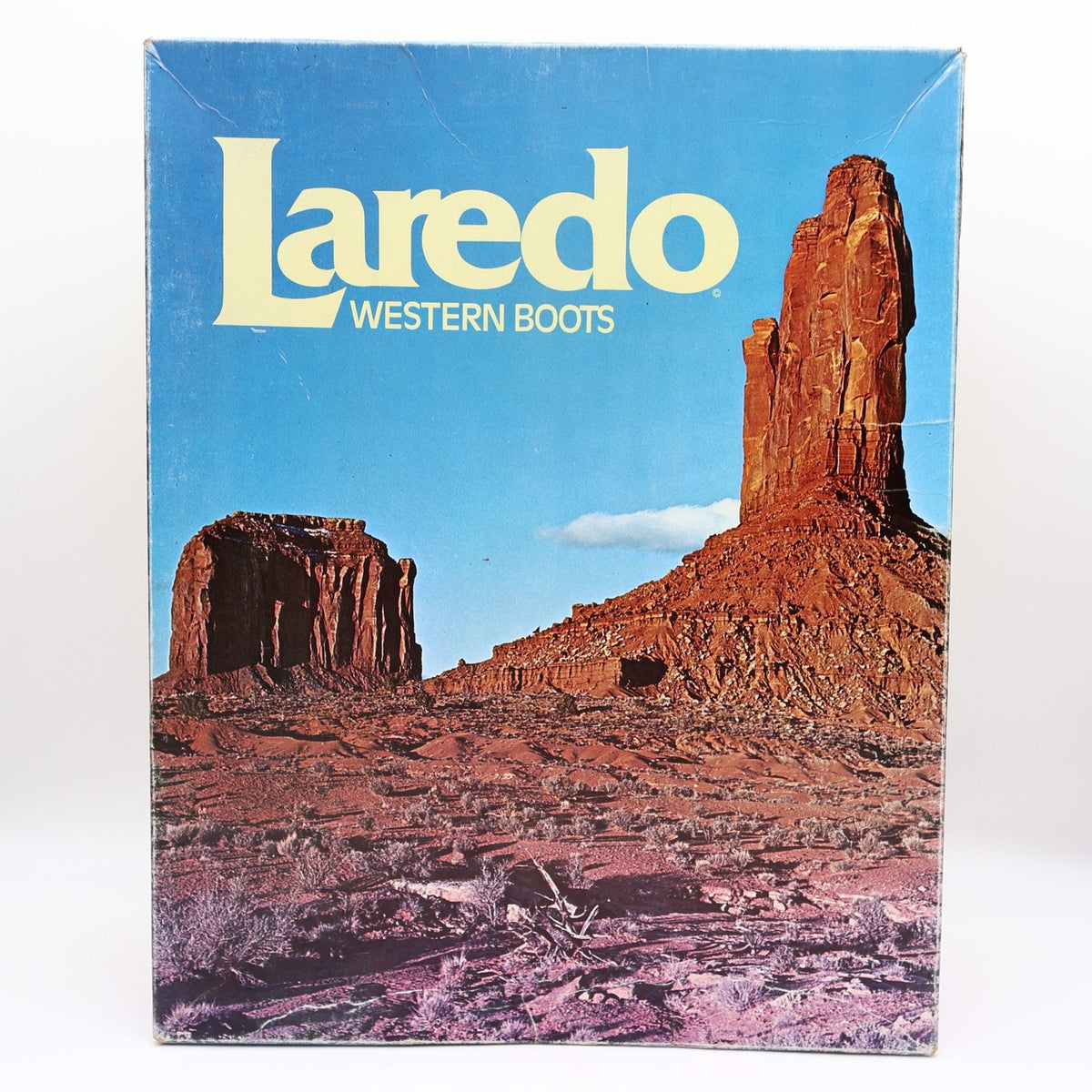 Laredo Vintage 90s Western Cowboy Boots Womens 6 B Brown Lizard Print NWT Box - take2supply