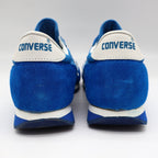 Converse Road Star Boys Size 3.5 Vintage 80s Blue White Nylon Suede Sneakers - take2supply