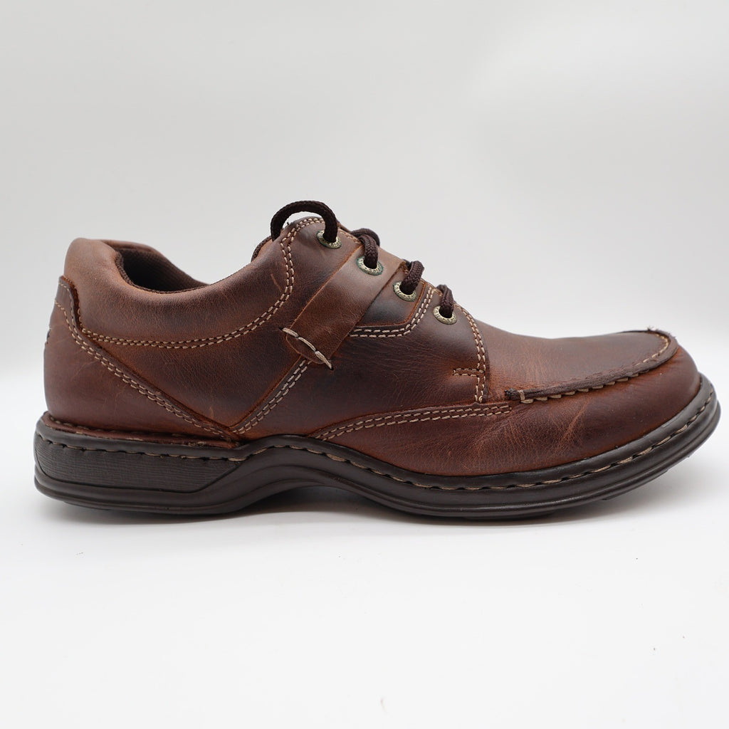 Hush Puppies Randall Mens Size 11 M Chestnut Leather Moc Toe Oxford H100551 - take2supply