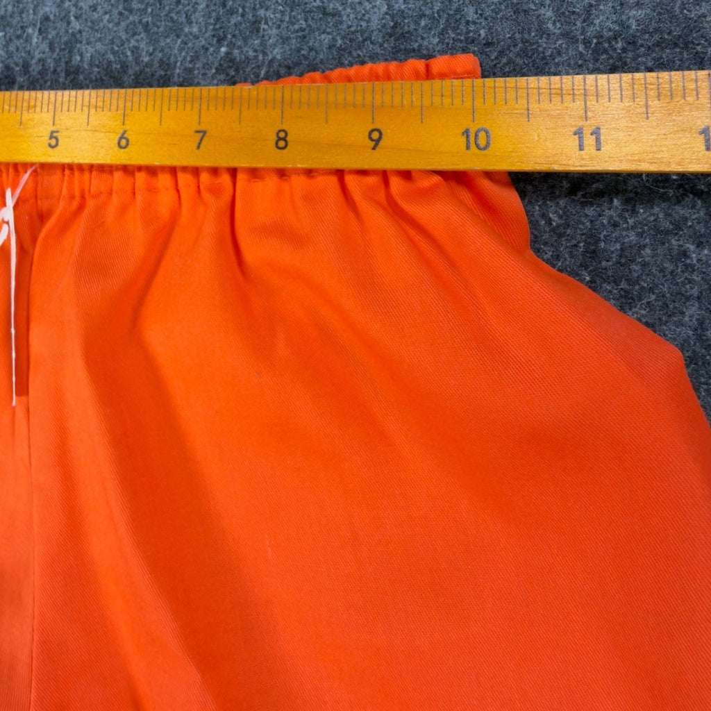 Fruit of the Loom Vintage 70s Gym Shorts Youth XS Orange Cotton NWT - take2supply