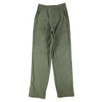 Lucia Trousers Womens Size 8 Y2K Cactus Green Stretch Pleated Straight Leg Pants - take2supply
