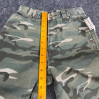 John Deere Carpenter Pants Boys 12 Y2K Camo Cotton Canvas Deadstock FA213CJD - take2supply