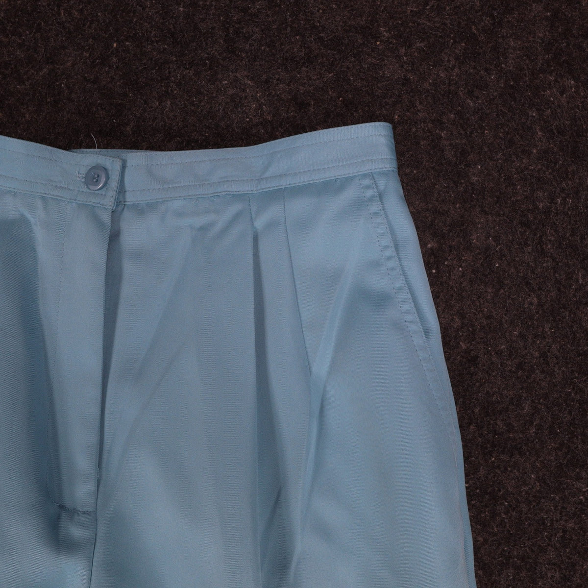 Company Collection Vintage Trousers Womens 12 Blue Polyester Pleated Wide Leg - take2supply
