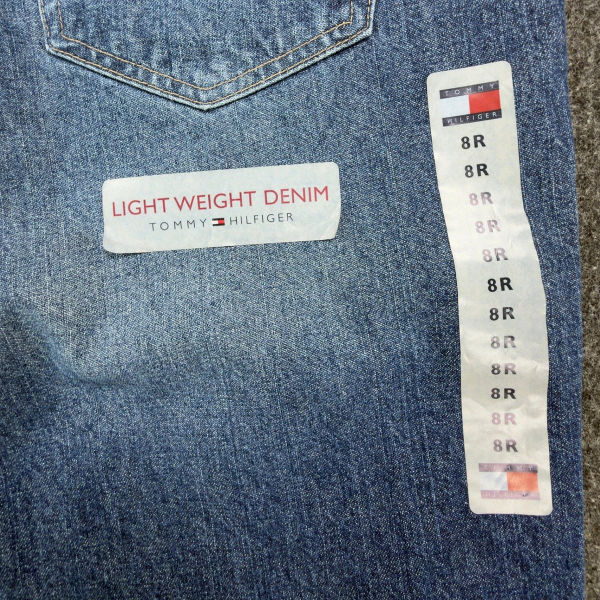 Tommy Hilfiger Y2K Classic Tapered Jeans Womens 8R Blue Cotton NWT Deadstock - take2supply