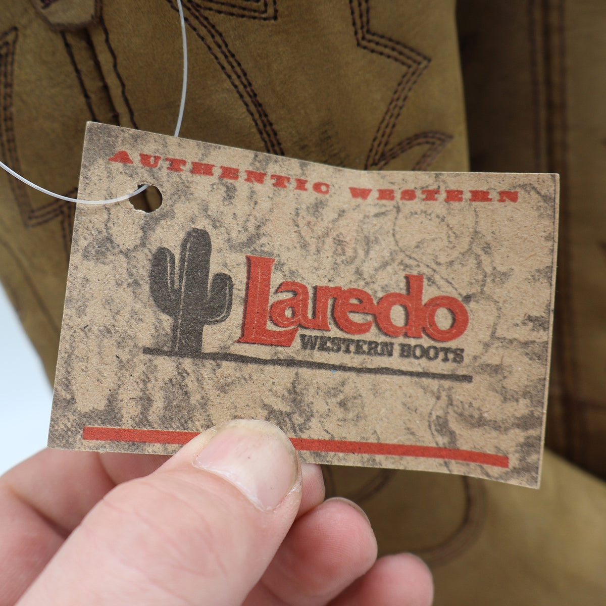 Laredo Western Boots Kids 4.5 D Vintage Tan Leather Deadstock 28-2240 - take2supply