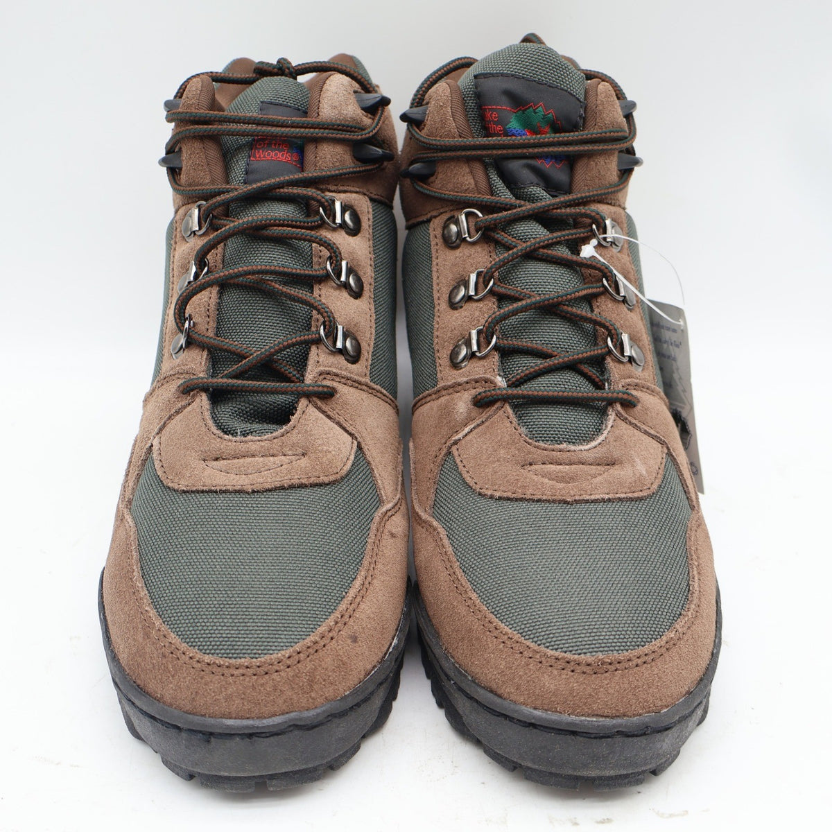 Lake of the Woods Hiking Boots Mens 12M Vintage Brown Suede Canvas Trail Shoes - take2supply