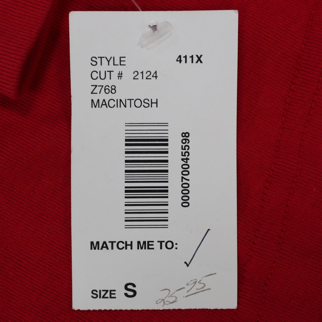 N Touch Top Womens Small Red Cotton Blend Rhinestone Split Sleeve Macintosh - take2supply