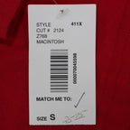 N Touch Top Womens Small Red Cotton Blend Rhinestone Split Sleeve Macintosh - take2supply