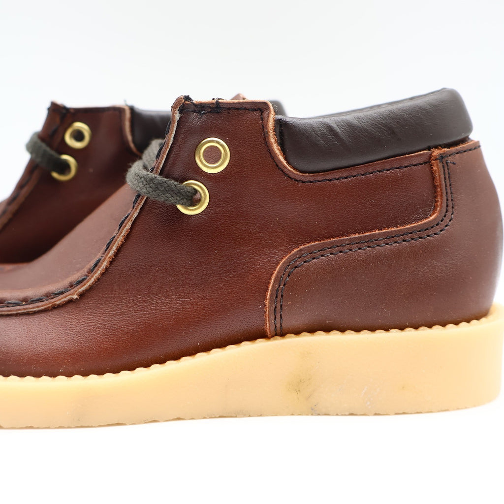 Walker Brand Wallabee Boots Youth 12.5D Vintage Brown Leather Crepe Sole USA - take2supply
