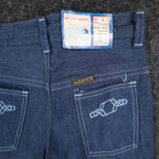 Vintage Young Maverick Boys Jeans Size 7 Blue Flare Leg USA NWT - take2supply