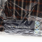 Siegfried & Company Mens M Black Rust Plaid Button Front Shirt NWT NOS - take2supply