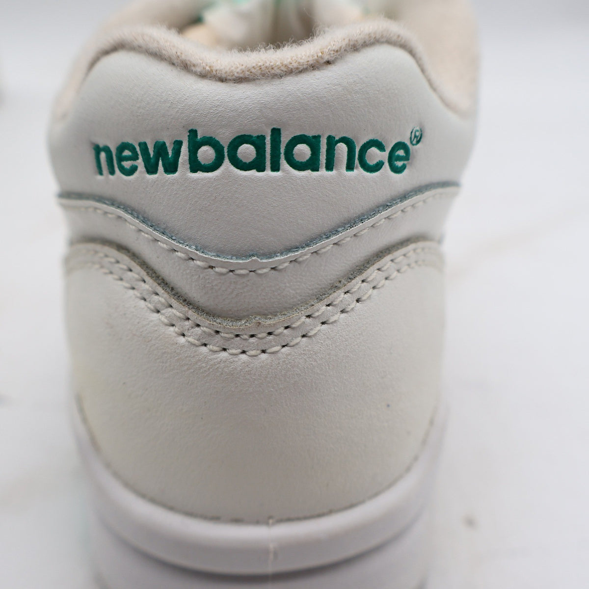 New Balance KC500GR Shoes Kids 11.5 M Vintage 90s White Green Leather Deadstock - take2supply