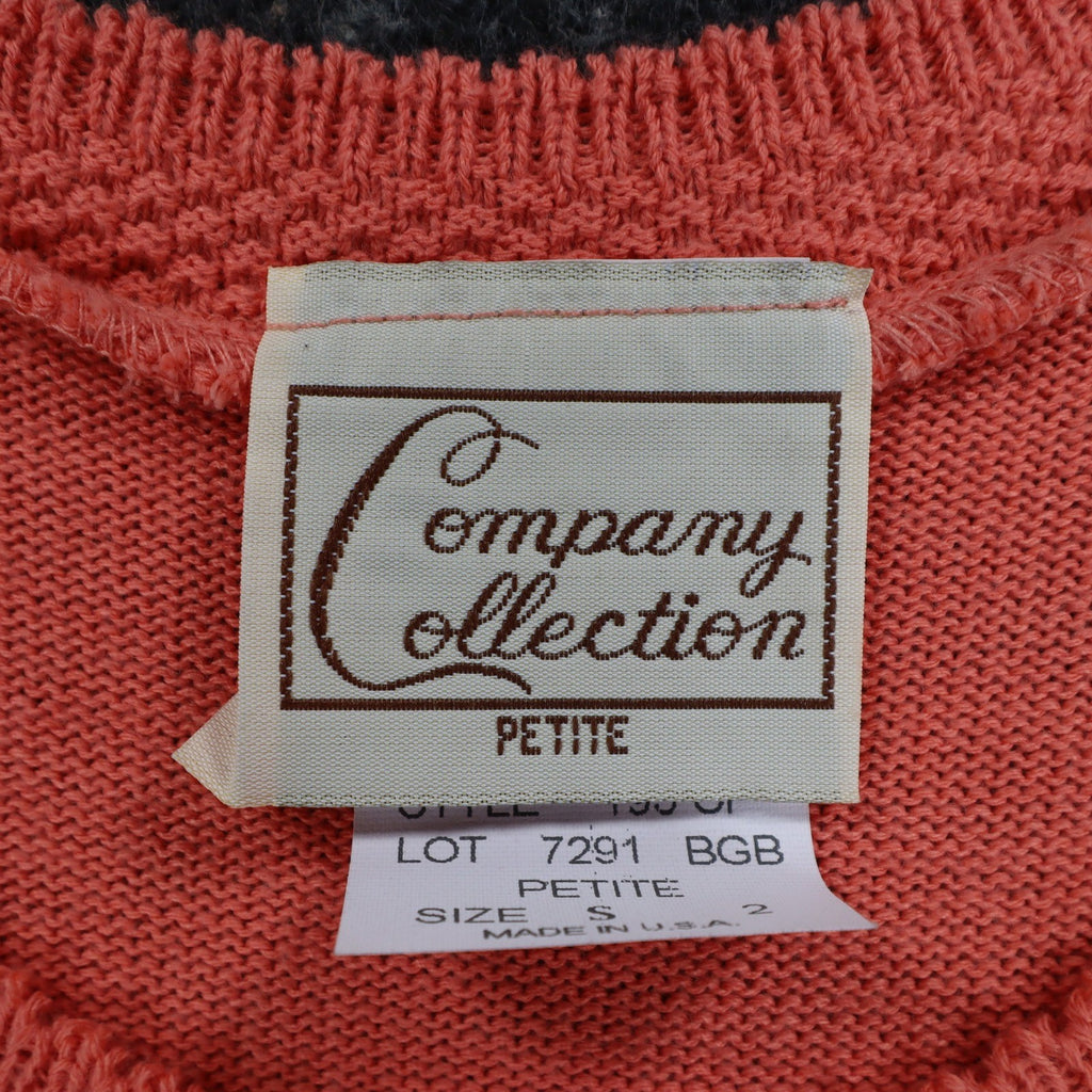 Company Collection Tank Top Women Petite S Coral Pink Knit Shell USA Made NWT - take2supply