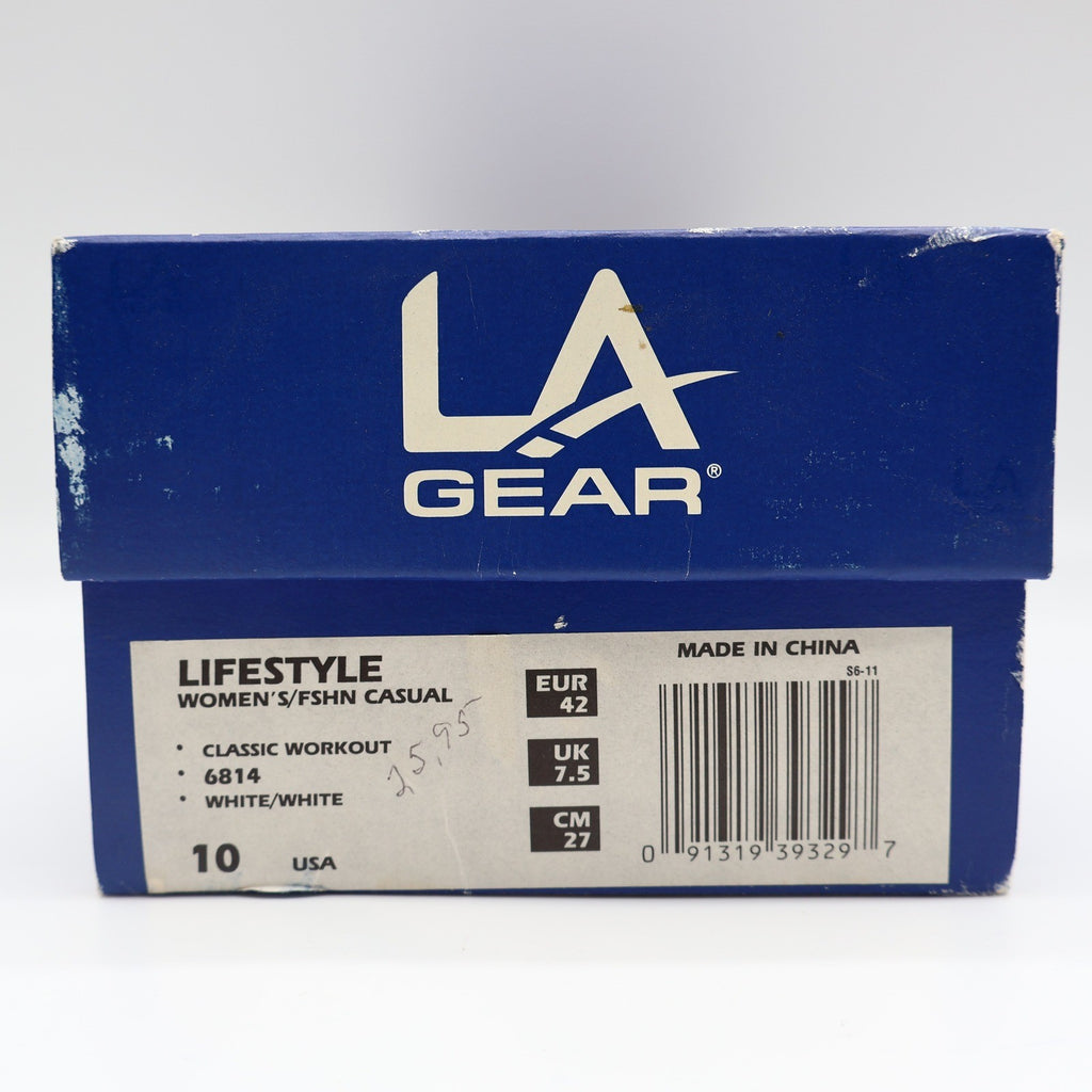 LA Gear Lifestyle Casual Women 10 Vintage 94 White Leather Classic Workout 6814 - take2supply