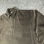 Paulo Avanti 90s Vintage Quarter Zip Pullover Mens Medium Brown Cotton Blend NWT - take2supply