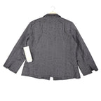 Erin London Blazer Women Size S Black Textured Jacquard Open Front Jacket New - take2supply
