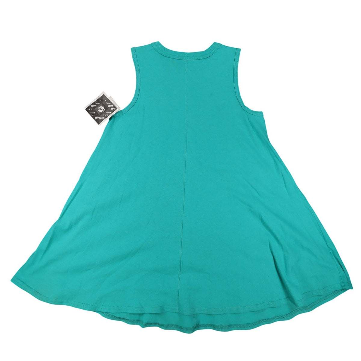 Hang Ten A-Line Tank Dress Medium Vintage 90s Teal Green Cotton Made in USA NWT - take2supply