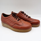 Walker Adirondack Oxford Shoes Mens 7.5 D Vintage Brown Leather Made in USA NOS - take2supply