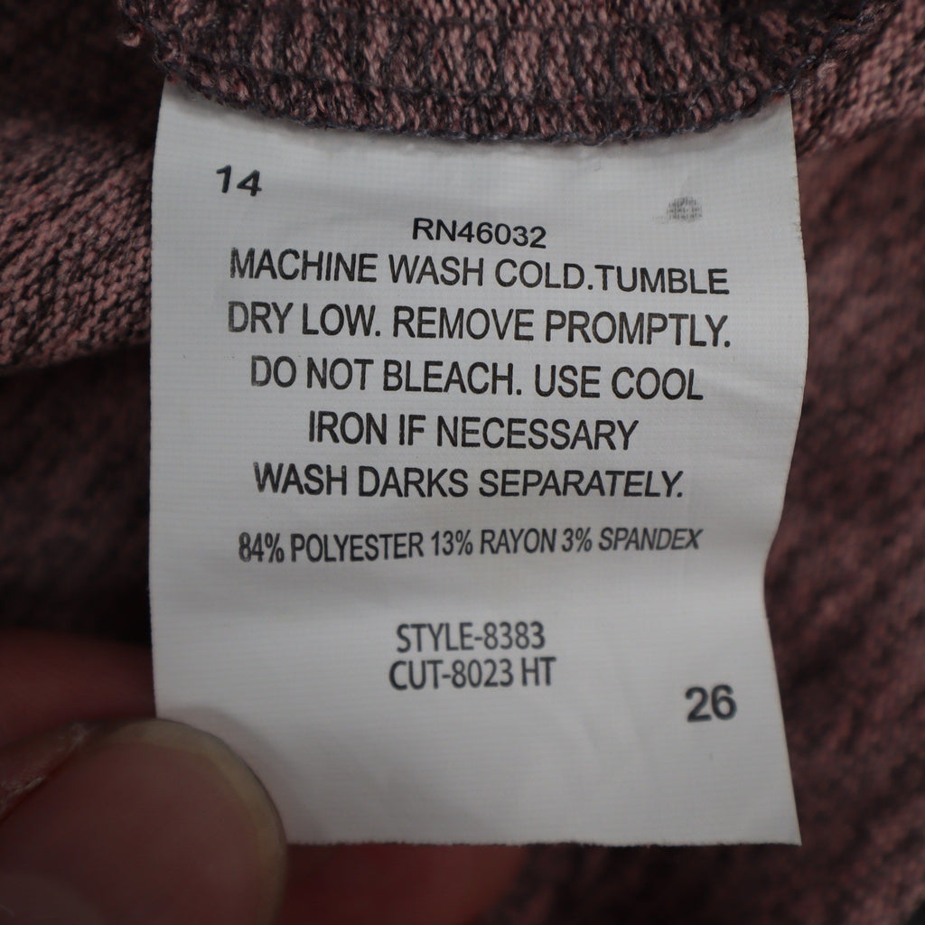 Southern Lady Womens XL Pink Marled Full Zip Hoodie Long Sleeve NWT - take2supply