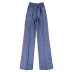 Vintage Young Maverick Jeans Girls 12 Blue Red Piping Elastic Waist USA NWT NOS - take2supply