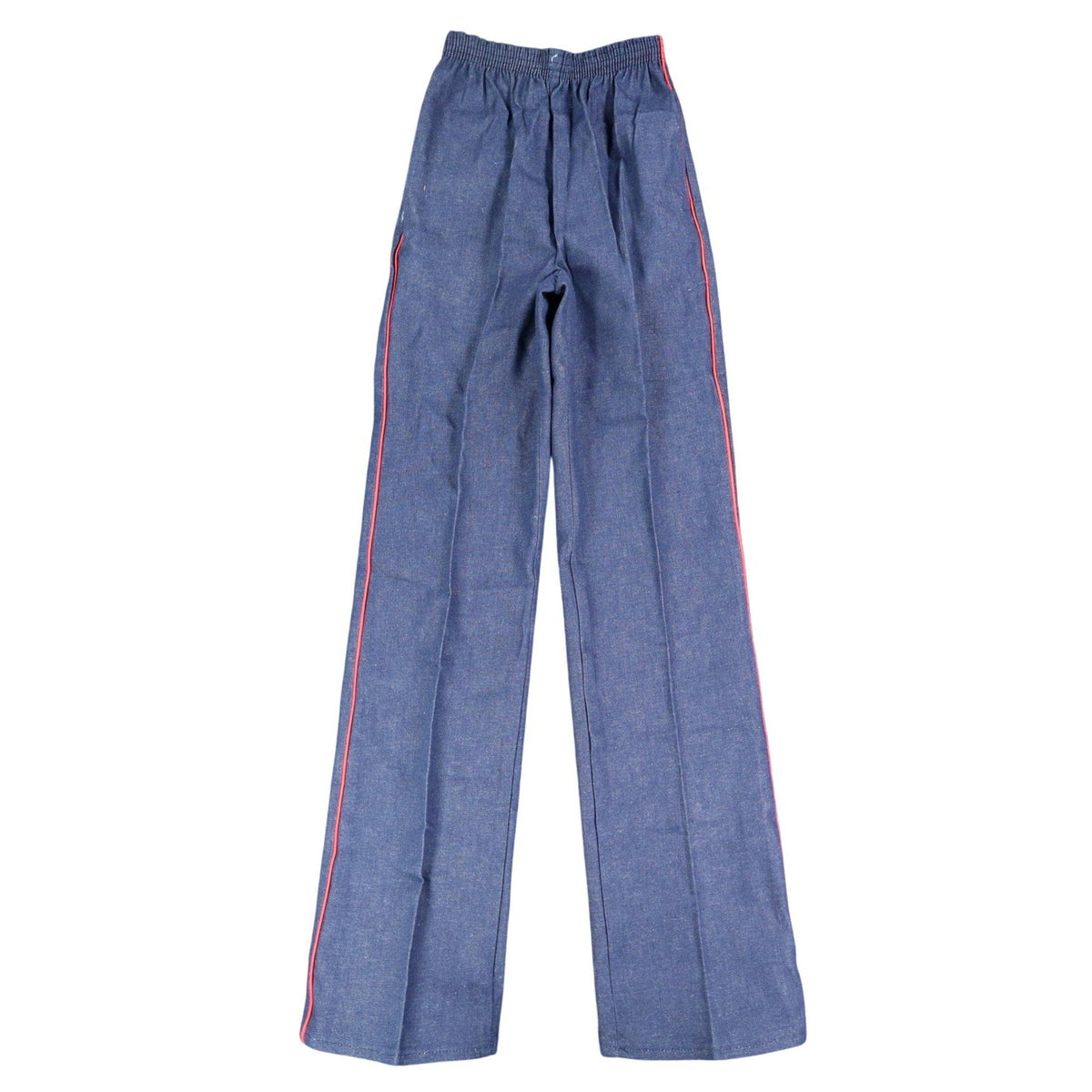 Vintage Young Maverick Jeans Girls 12 Blue Red Piping Elastic Waist USA NWT NOS - take2supply