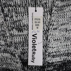 VioletRuby Cardigan Womens Medium Black Grey Ombre Open Front Longline Duster - take2supply