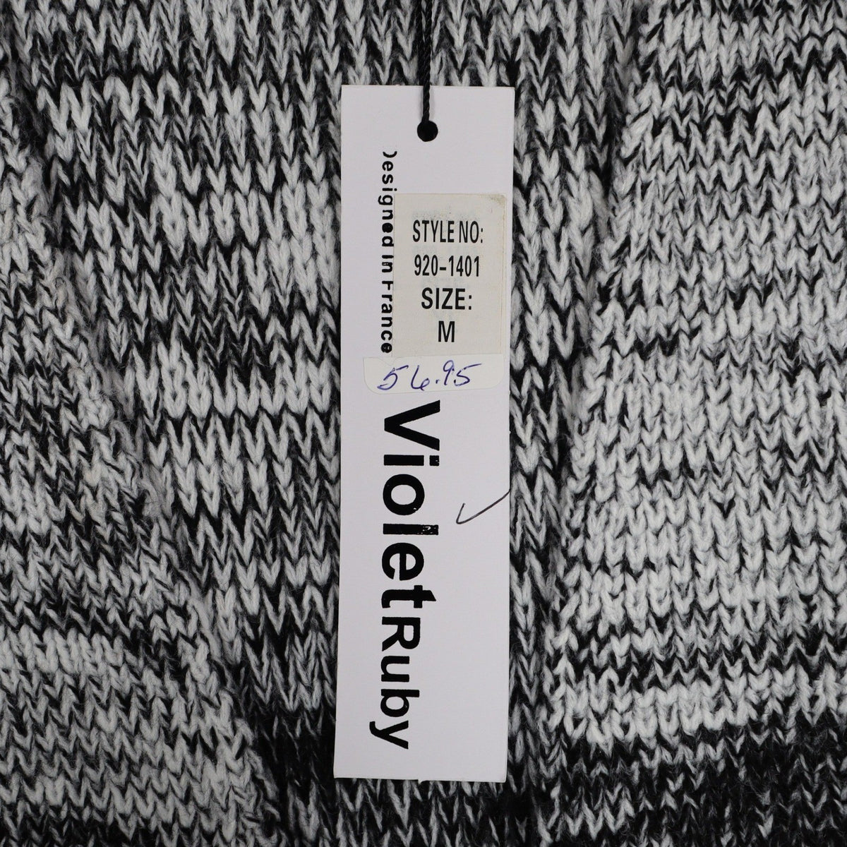 VioletRuby Cardigan Womens Medium Black Grey Ombre Open Front Longline Duster - take2supply