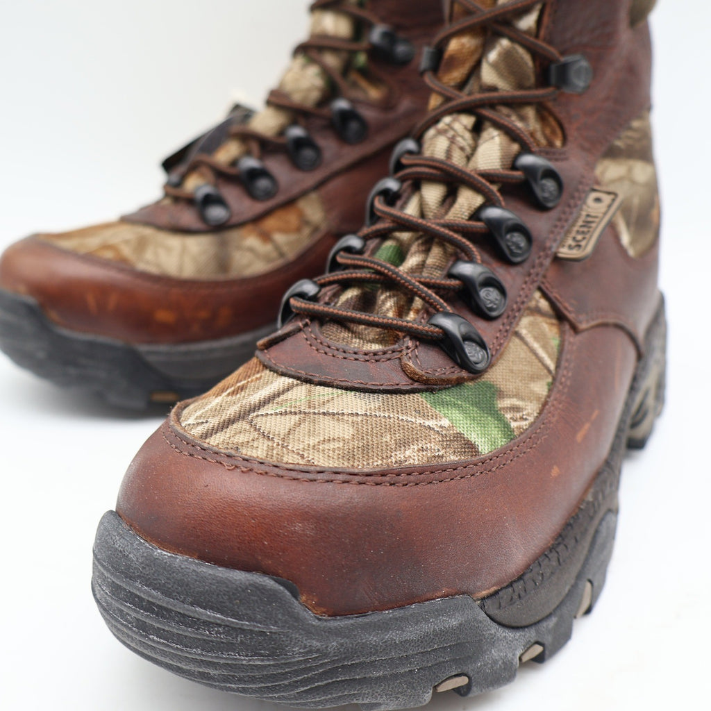 Rocky Lynx 400 SIQ Hunting Boots Mens 8.5 M Brown Leather Camo Thinsulate 7395 - take2supply