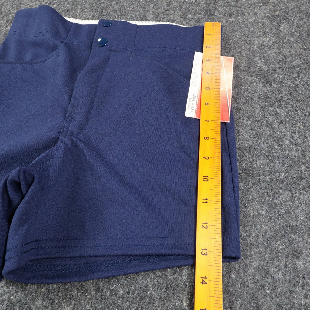 Rawlings Shorts Mens Small 28-30 Vintage 80s Navy Blue Polyester Baseball Coach - take2supply