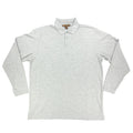 Harriton Long Sleeve Polo Mens XL Gray Cotton Blend M265L New No Tags - take2supply