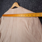 Erin London Open Front Jacket Medium NWT Sand Faux Suede Laser Cut Eyelet C1085 - take2supply