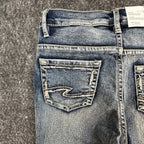 Silver Jeans Co Tammy Bootcut Girls 10 Blue Denim Stretch Mid Rise NWT - take2supply