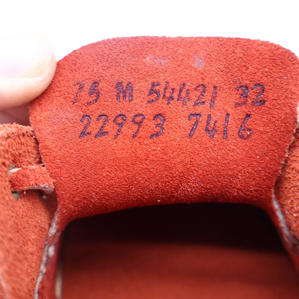 Vintage Boat Shoes 7.5 M Rust Red Suede Leather Moccasin Deck Shoes Deadstock - take2supply