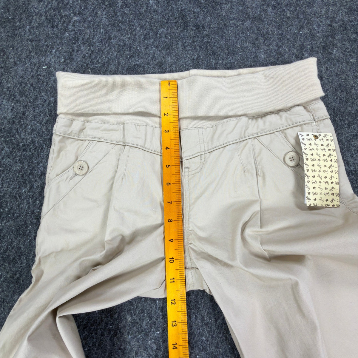 Jolt Y2K Bermuda Shorts Girls 16 Khaki Tan Cotton Blend NWT New - take2supply
