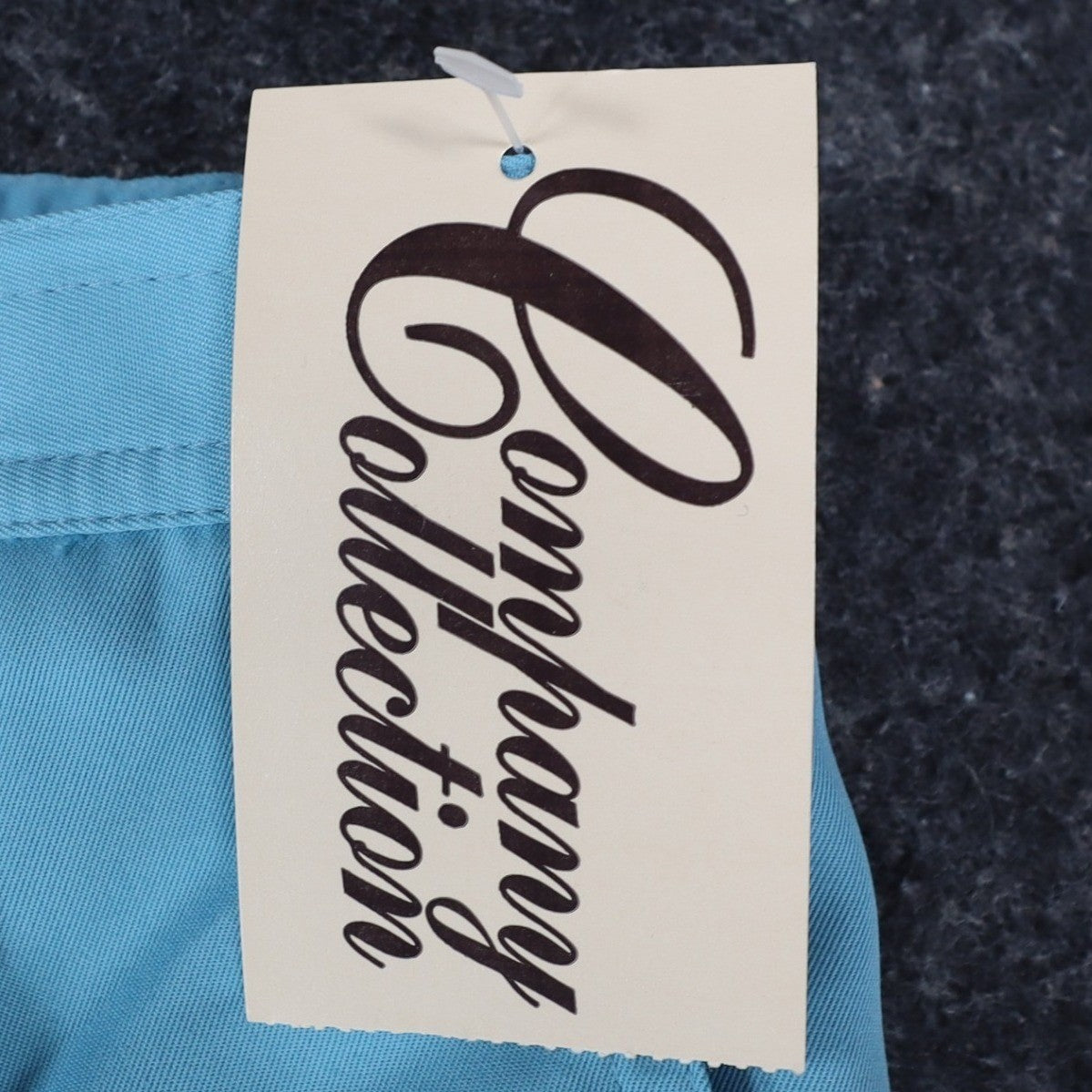 Company Collection Pants Womens 14 Vintage Blue Polyester Pleated Straight Leg - take2supply
