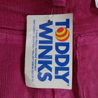 Toddly Winks Corduroy Pants Kids 4 Slim Pink Straight Leg USA Deadstock NWT - take2supply