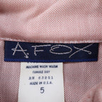 A Fox Shirt Kids 5 Vintage Pink Cotton Short Sleeve Duck Embroidery USA New - take2supply