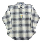 Salmon River Traders Plaid Flannel Shirt Mens XL Grey Wool Blend NWT C471 - take2supply