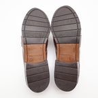 g.WIZ Faye Mule Loafers Womens 6.5M Vintage Brown Leather Woven Metal Detail - take2supply