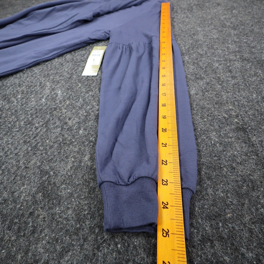 Erin London Top Womens L Blue Viscose Spandex Rhinestone Puff Sleeve NWT - take2supply